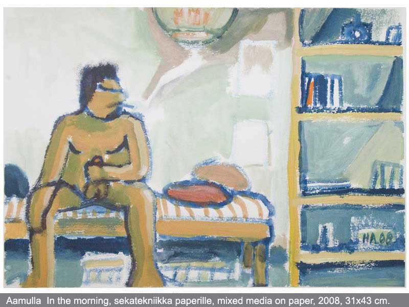 In the Morning - Mixed media on paper - 2008 - 31 x 43 cm.