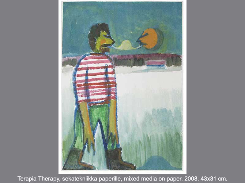 Therapy - Mixed media on paper - 2008 - 43 x 31 cm.